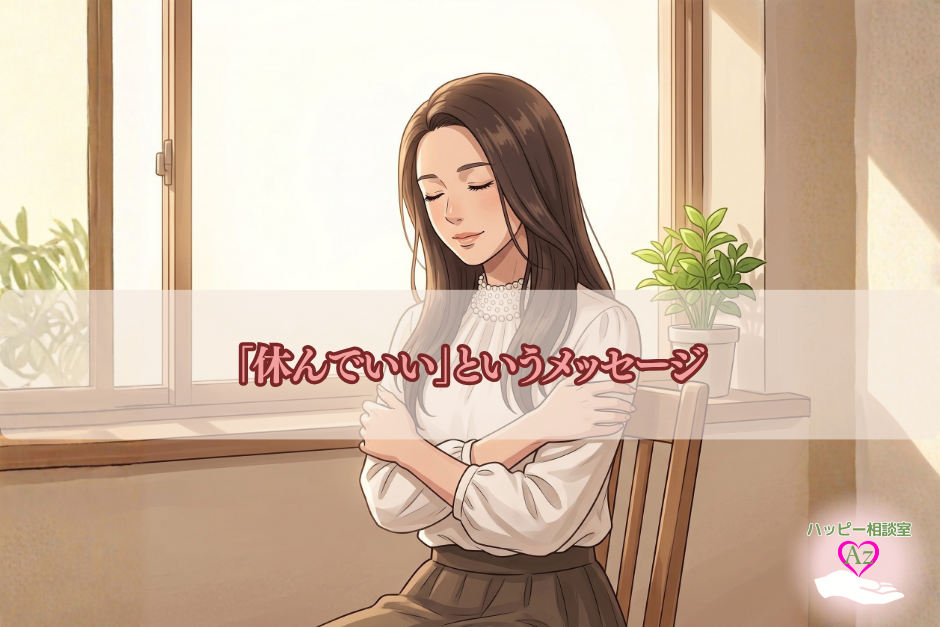 「休んでいい」というメッセージ